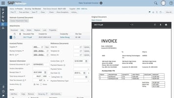 Intelligenter Rechnungsscan für Lieferantenrechnungen in SAP Business ByDesign