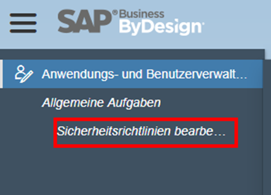 Kurzanleitung: Sicherheitsrichtlinien anlegen